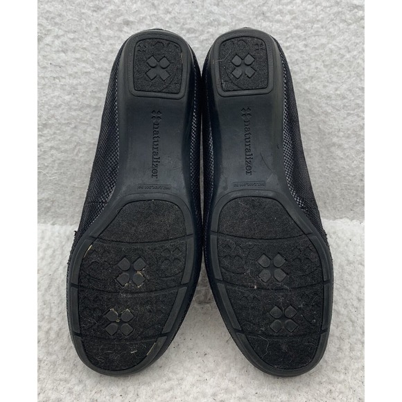 Naturalizer Gallop Loafers Womens 7M Shiny Black N5 Comfort Dressy Classy Office - Picture 6 of 8